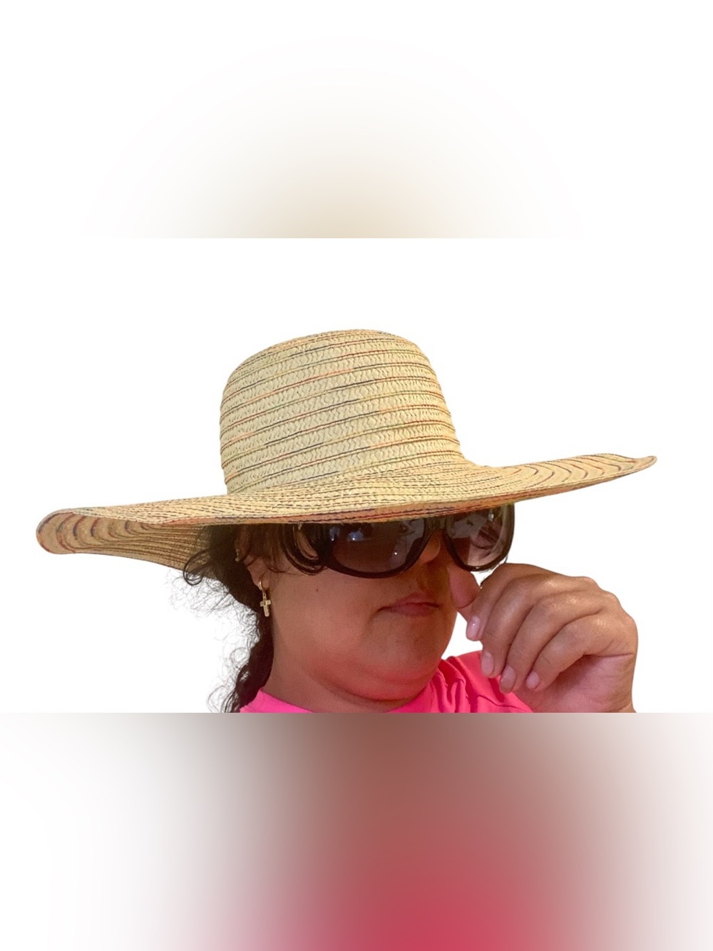 Laundry by Design Wide Brim Straw Sun Hat - Natural Beige - Picture 1 of 6